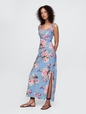 Linen-Blend Tie-Strap Cami