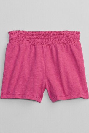 Kids Smocked Jersey Pull-On Shorts