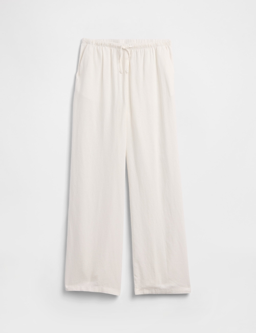 V-EASY WIDE LINEN PANT