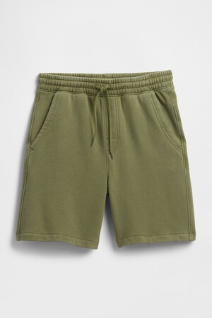 Kids Washed-Fleece Pull-On Shorts