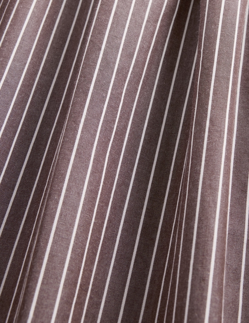 Poplin Drop-Waist Maxi Skirt