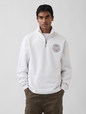 Relaxed Gap Graphic Quarter-Zip Sweatshirt