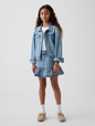 Kids Denim Ruffle Skirt