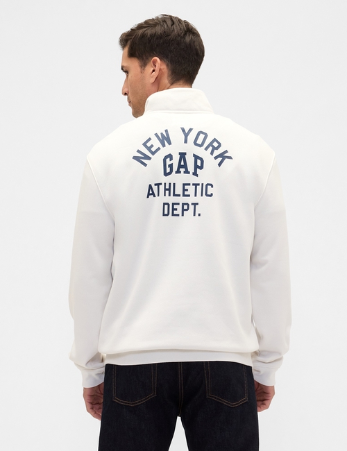 Relaxed Gap Logo Quarter-Zip Sweatshirt