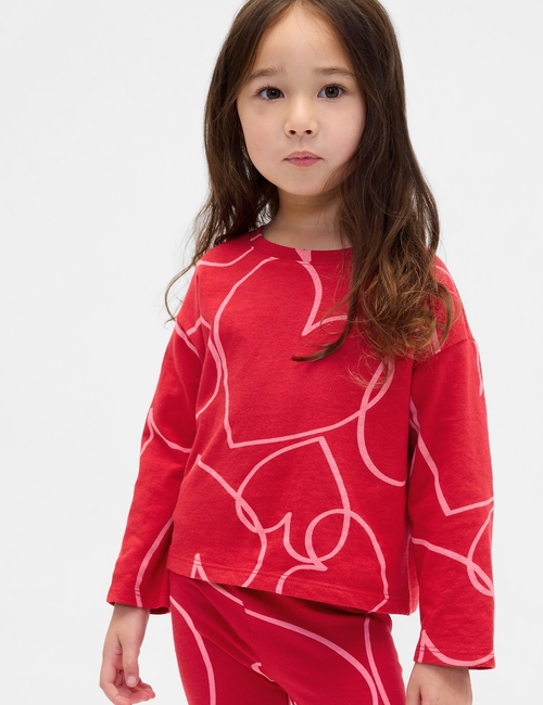 BF LS RELAXED PRINTED TEE