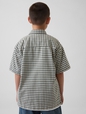 Kids Relaxed Plaid Oxford Shirt