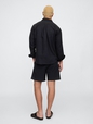 7" Linen-Blend Easy Shorts