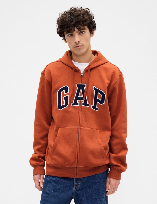 Relaxed Gap Logo Zip Hoodie
