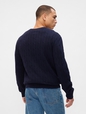 CashSoft Cable-Knit Crewneck Sweater