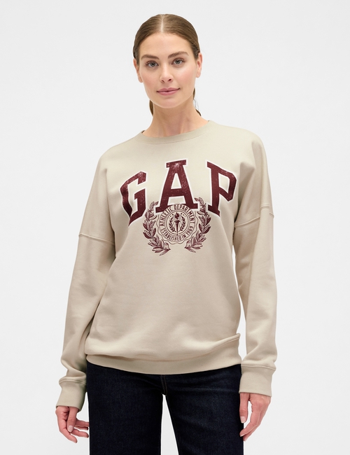 V-LOGO OVERSIZED CREW