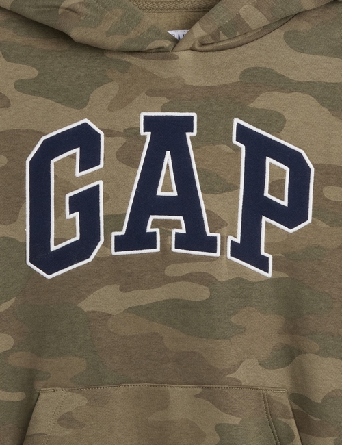 Kids Relaxed Gap Logo Camo Hoodie