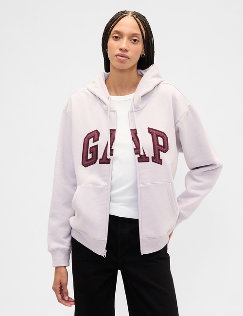 Relaxed Gap Logo Zip Hoodie