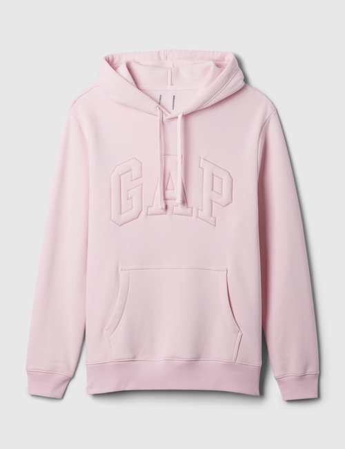 كنزة بغطاء رأس وشعار جاب بتصميم منفوخ