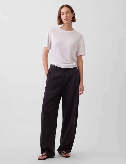 SS LINEN OVERSIZED TEE