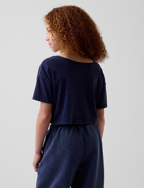 Kids Oversized Wide-Neck T-Shirt