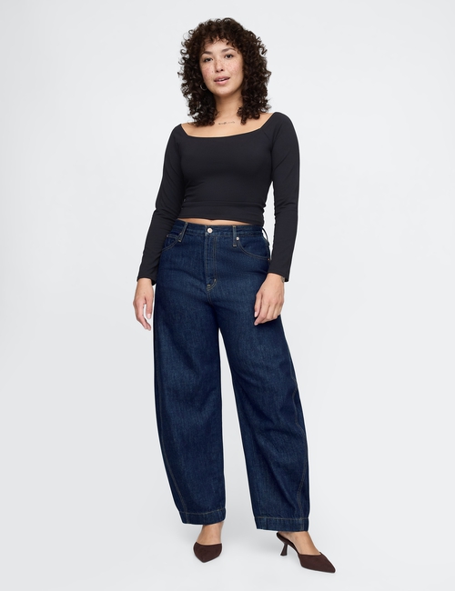 BARREL HR TWISTED SEAM DK LARKIN