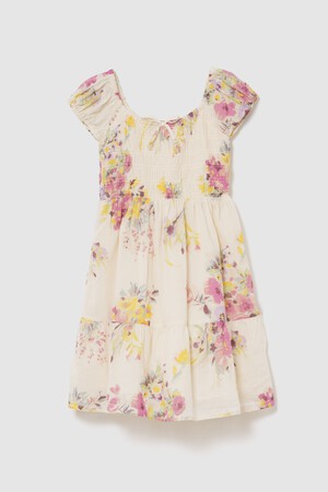Kids Floral Tiered Dress