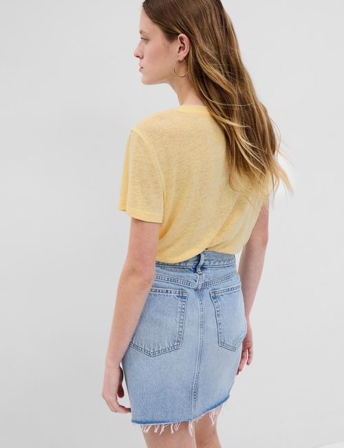 Linen-Blend T-Shirt