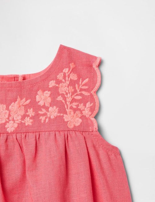 Baby Linen-Cotton Outfit Set
