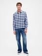 Organic Cotton Relaxed Flannel Shirt