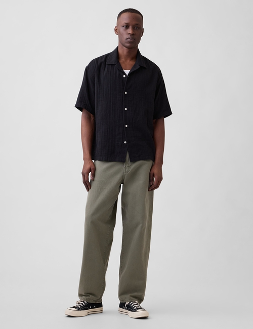 Boxy Gauze Vacay Shirt