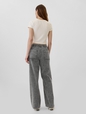 High Rise Wide-Leg Pull-On Jeans