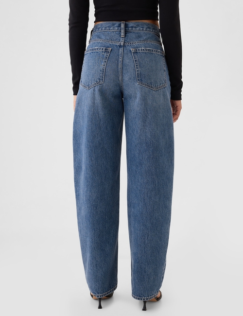 High Rise Barrel Jeans