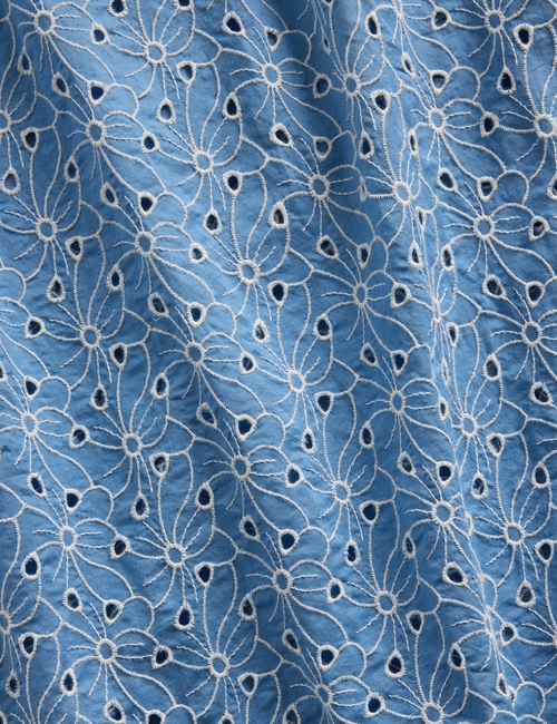 High Rise Eyelet Maxi Skirt