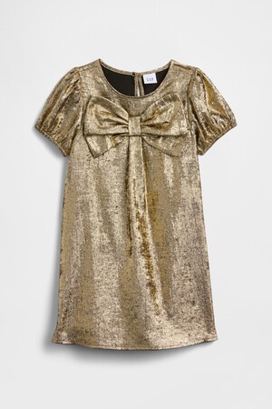 babyGap Puff Sleeve Bow Dress