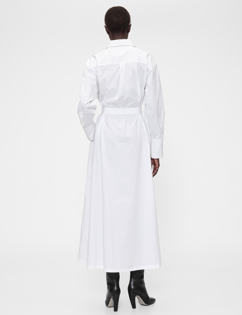 GapStudio Poplin Belted Maxi Shirtdress
