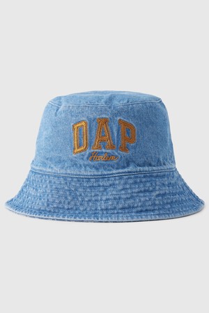 GAP × DAP Reversible Logo Denim Bucket Hat