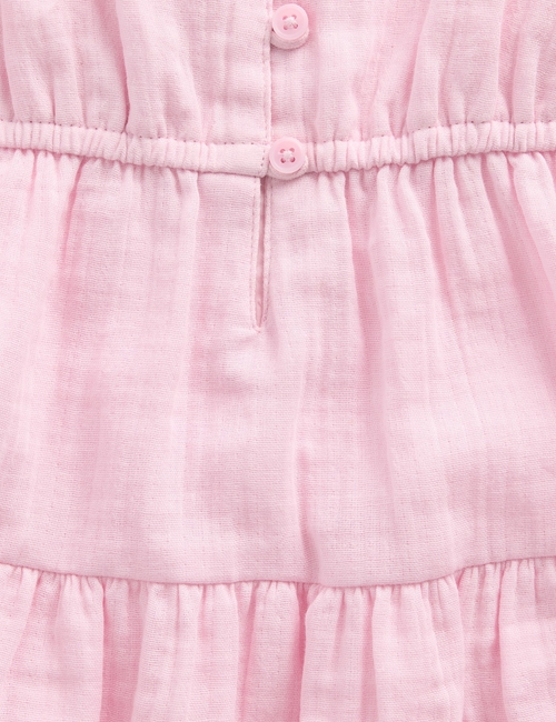 Kids Cotton Gauze Tiered Tank Top