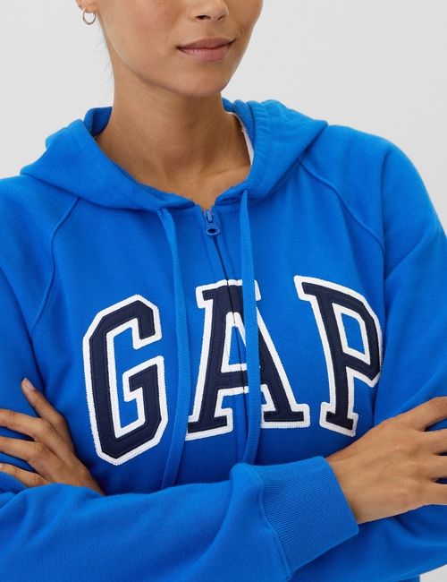 Relaxed Gap Logo Zip Hoodie