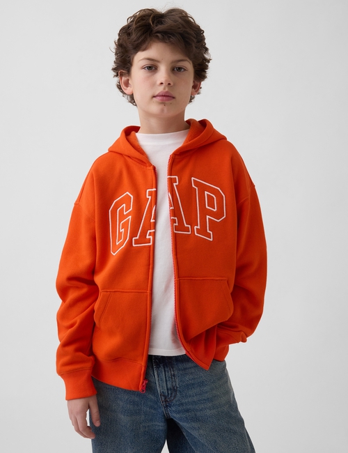 Kids Relaxed Gap Logo French Terry Zip Hoodie