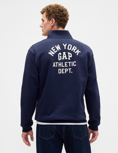 Relaxed Gap Logo Quarter-Zip Sweatshirt