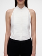 GAP STUDIO HALTER TUXEDO TOP
