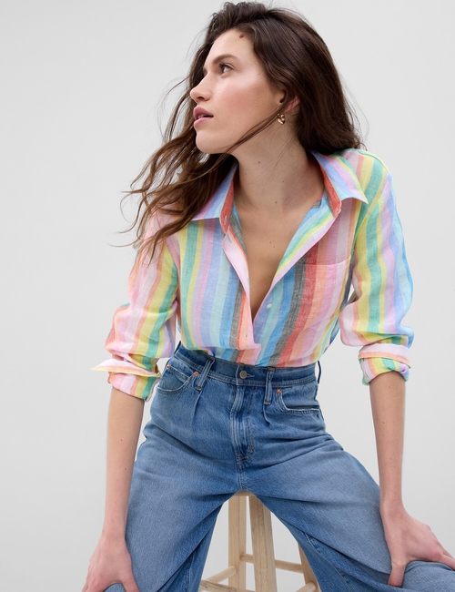 Linen Boyfriend Shirt