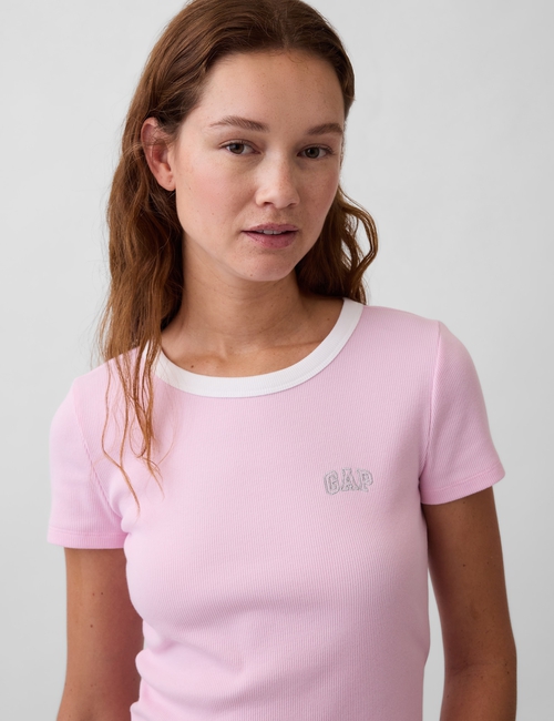 Ribbed Gap Logo Baby T-Shirt