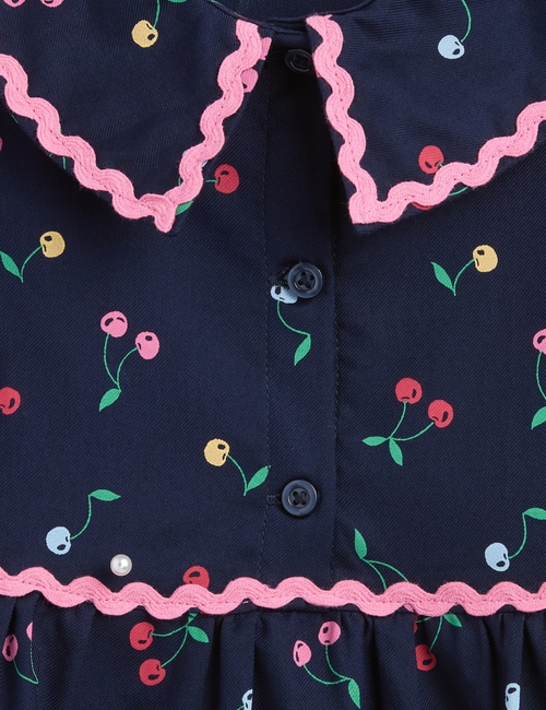 LS RIC RAC COLLAR DRESS