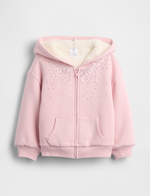 COZY FZ SEQUIN HOODIE