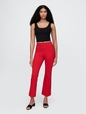High Rise Ponte Crop Kick Pants
