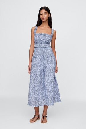GAP X DOEN ROUCH FLORAL MIDI DRESS