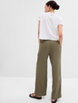 High Rise Wide-Leg Pleated Trousers