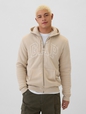 Gap Logo Sherpa-Lined Zip Hoodie