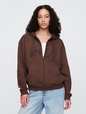 Relaxed Gap Logo Zip Hoodie