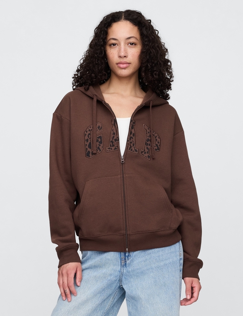 Relaxed Gap Logo Zip Hoodie