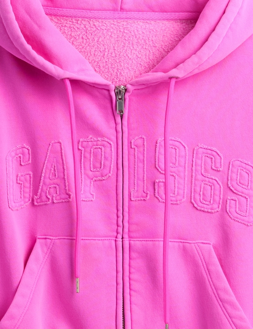 VintageSoft 1969 Logo Zip Hoodie