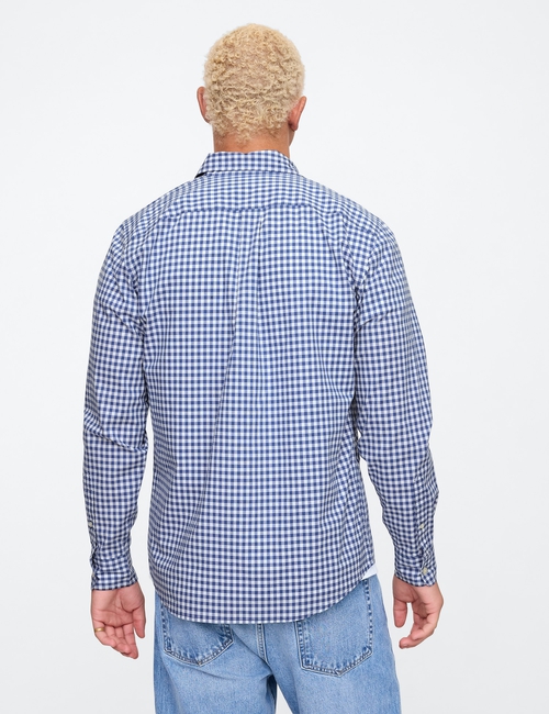 Stretch Poplin Shirt in Standard Fit
