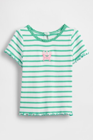 Baby & Toddler Embroidered Logo Rib T-Shirt