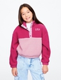 Kids Recycled Relaxed Sherpa Quarter-Snap Sweatshirt